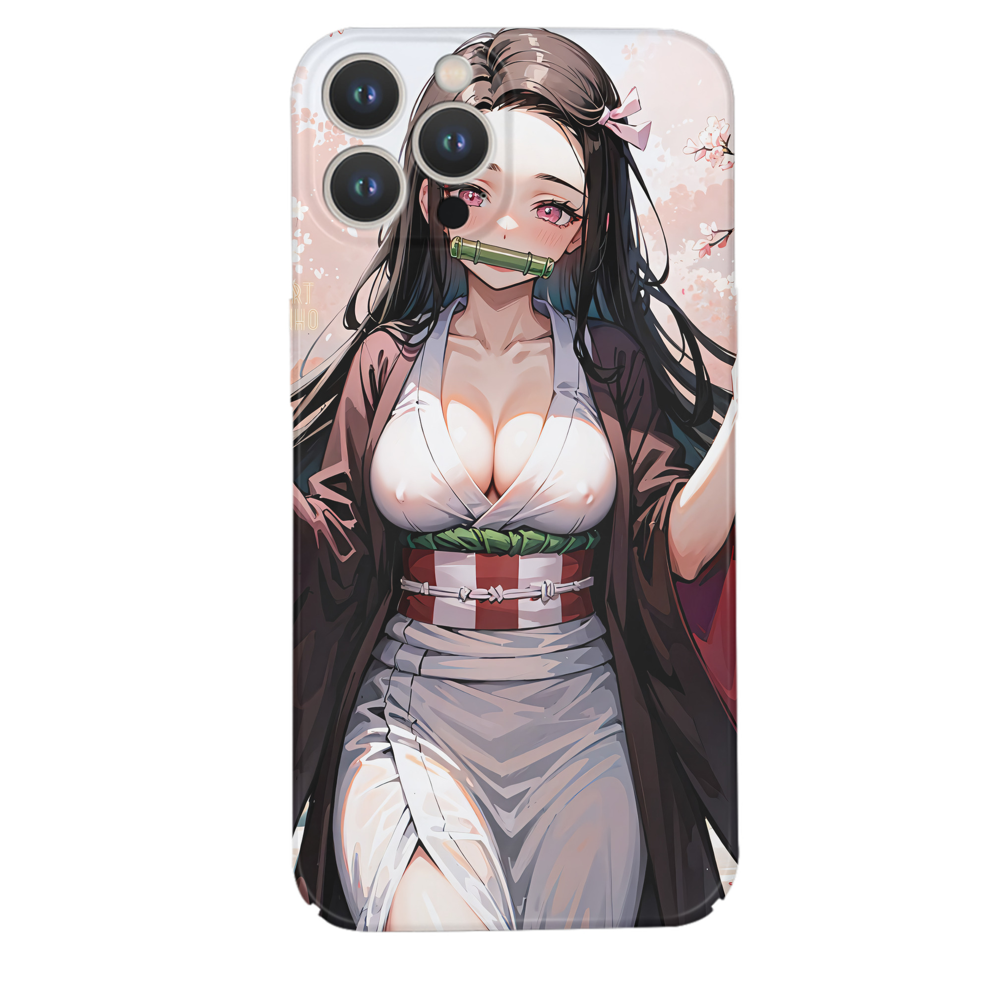 （画像用） 鬼滅の刃（きめつのやいば）竈門 禰󠄀豆子／かまど ねずこ Kamado Nezuko 【iPhone 14シリーズ対応】ハードケース